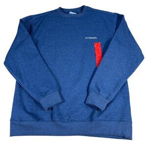 NEW Columbia Crewneck Sweatshirt Blue M Regular Fit Cotton Blend Casual Comfort